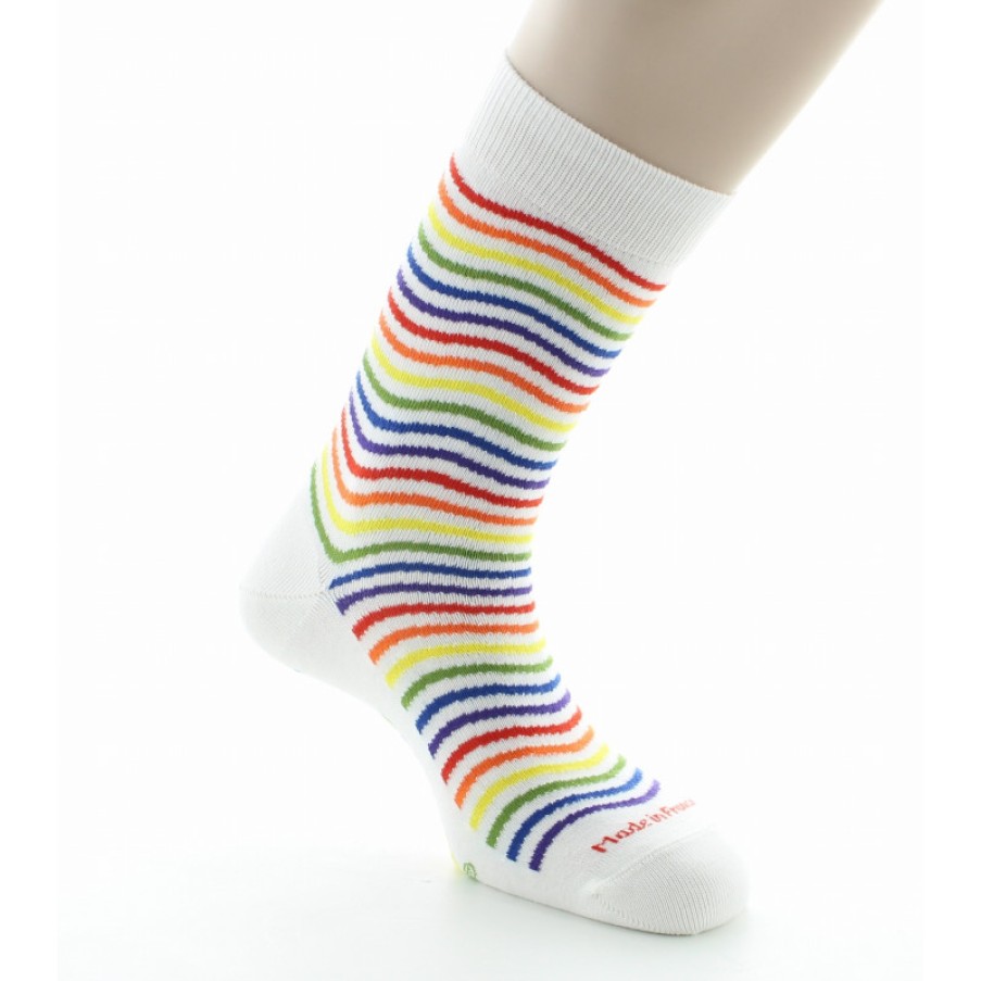 Chaussettes Chaussettes Dagobert | Chaussettes Vagues Multicolores