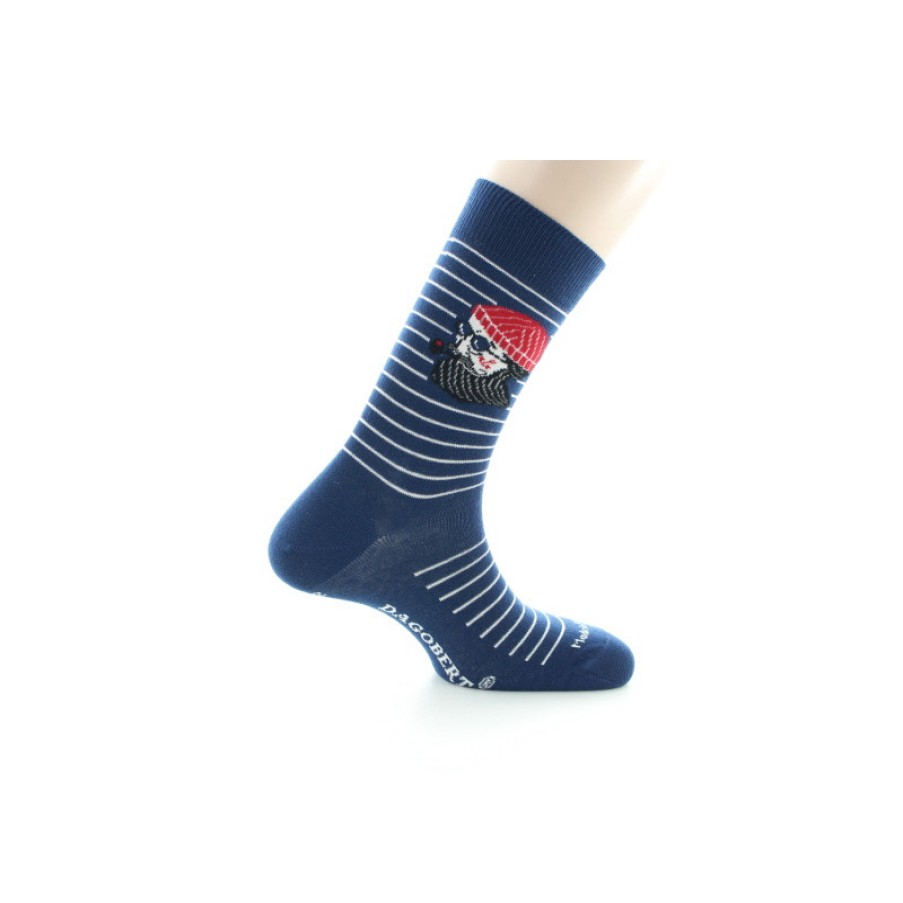 Chaussettes Chaussettes Dagobert | Chaussettes En Coton A Motif Corsaire - Dagobert A L'Envers