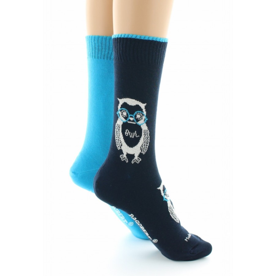 Chaussettes Reversibles Chaussettes Dagobert | Chaussettes Originales Reversibles Hibou Dagobert A L\\'Envers