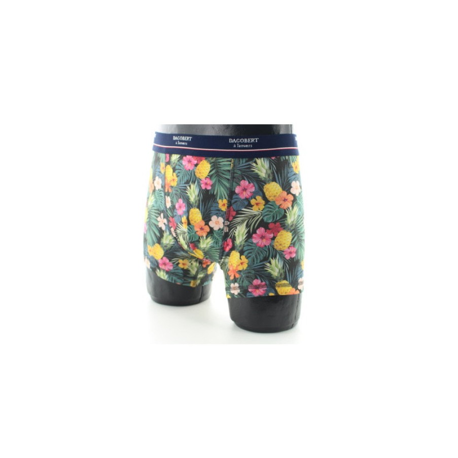 Boxers Chaussettes Dagobert | Boxer Pour Homme Original A Motifs Ananas - Dagobert A L'Envers