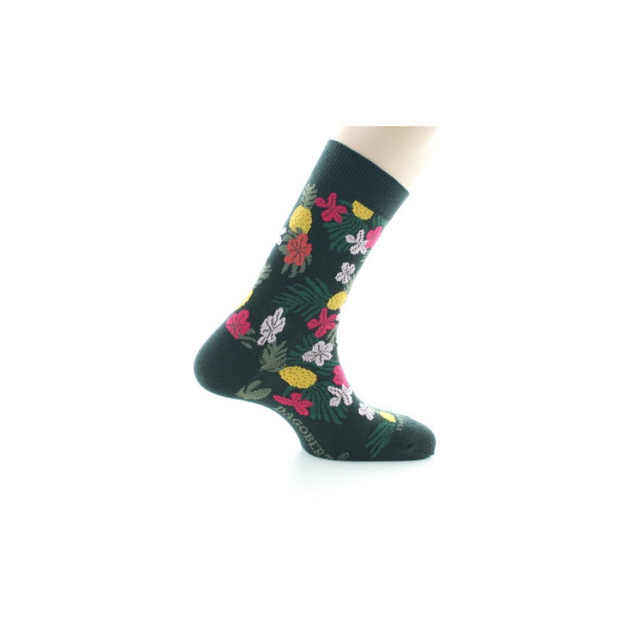 Chaussettes Chaussettes Dagobert | Chaussettes Pour Homme A Motifs Fantaisie Ananas - Dagobert A L'Envers