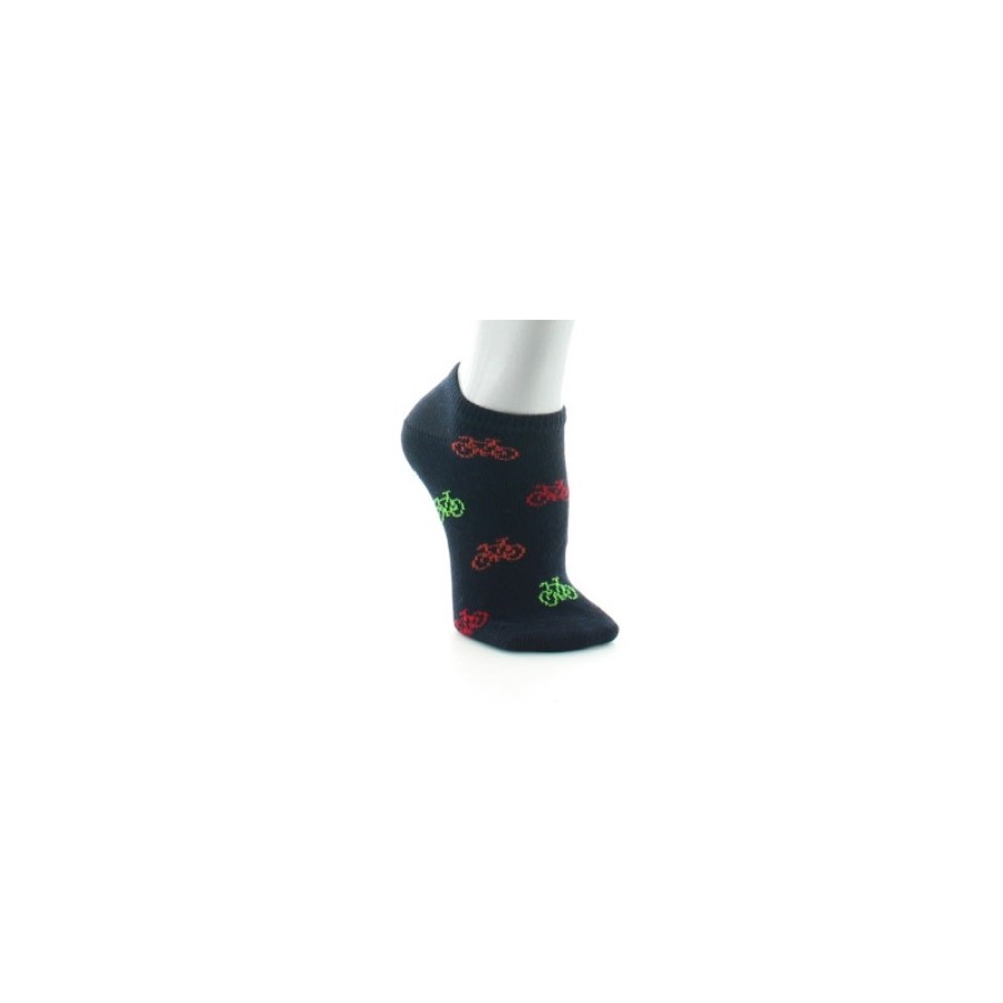 Chaussettes Chaussettes Dagobert | Socquettes Originales Enfants Marine Motif Velos - Dagobert A L'Envers