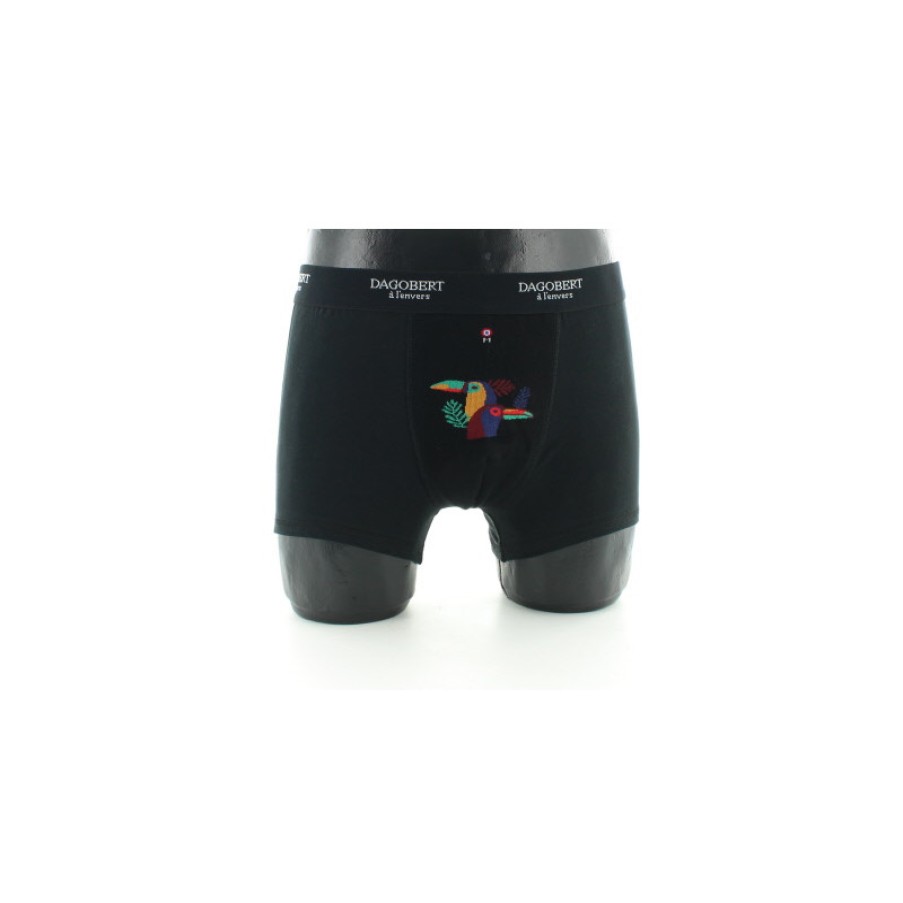 Boxers Chaussettes Dagobert | Boxer Fantaisie En Coton A Motif Toucan - Dagobert A L'Envers