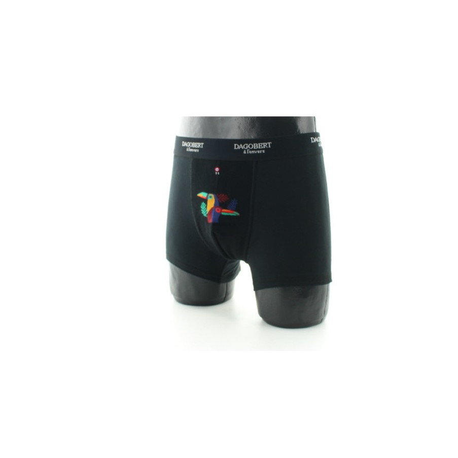 Boxers Chaussettes Dagobert | Boxer Fantaisie En Coton A Motif Toucan - Dagobert A L'Envers