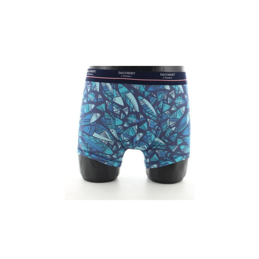 Boxers Chaussettes Dagobert | Boxer Poissons Bleus