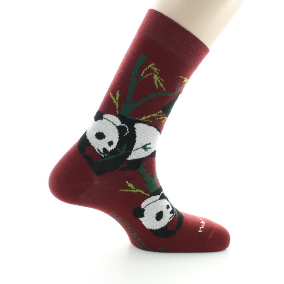 Chaussettes Chaussettes Dagobert | Chaussettes Originales En Coton Panda Rouille Dagobert A L\\'Envers