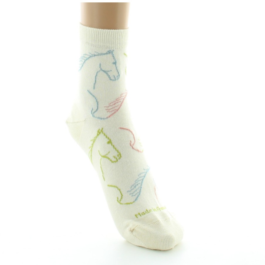 Chaussettes Chaussettes Dagobert | Chaussettes Courtes Femme Coton Cheval